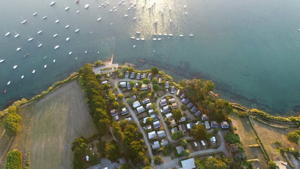 camping-de-port-navalo-photo faite en drone