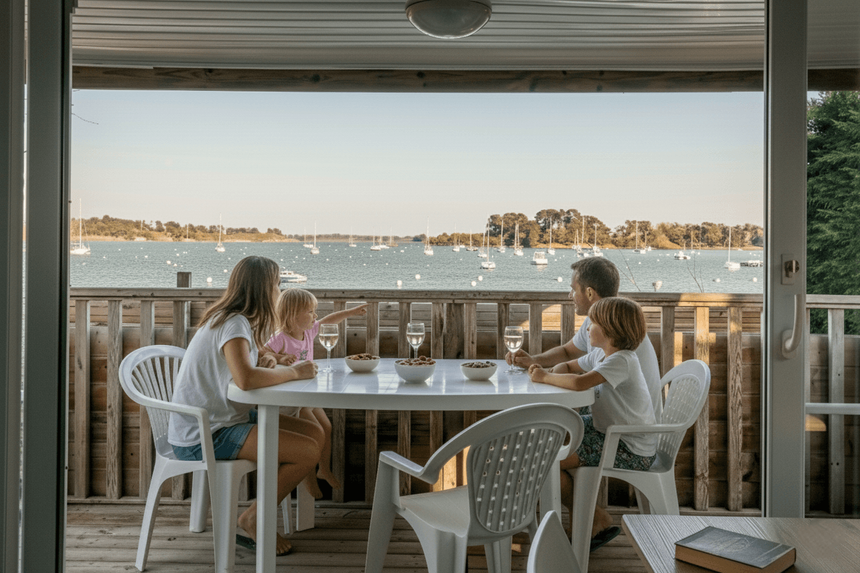 Mobil home l'admirable-camping bilouris-Golfe du Morbihan