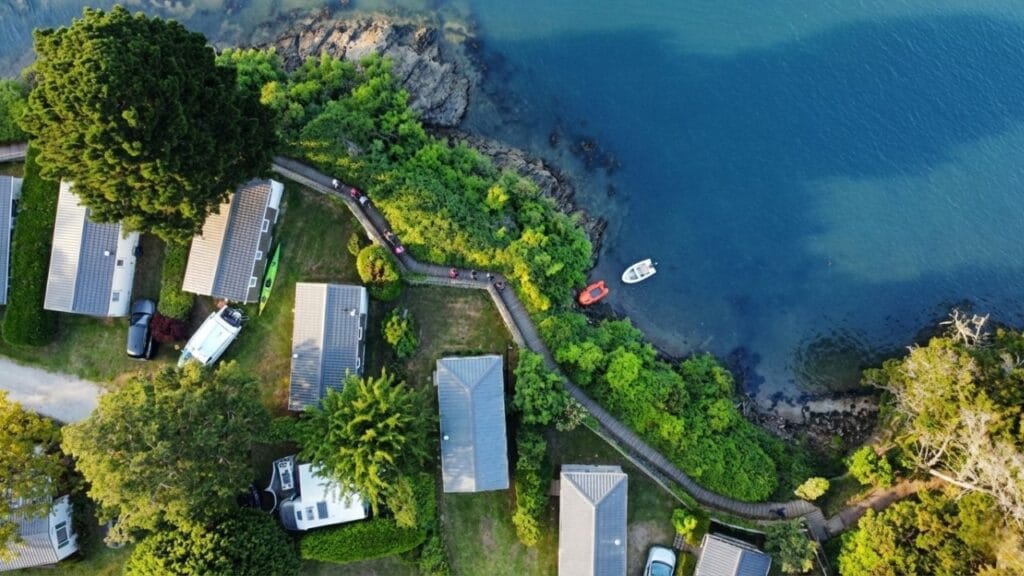 location mobil home golfe du morbihan nature