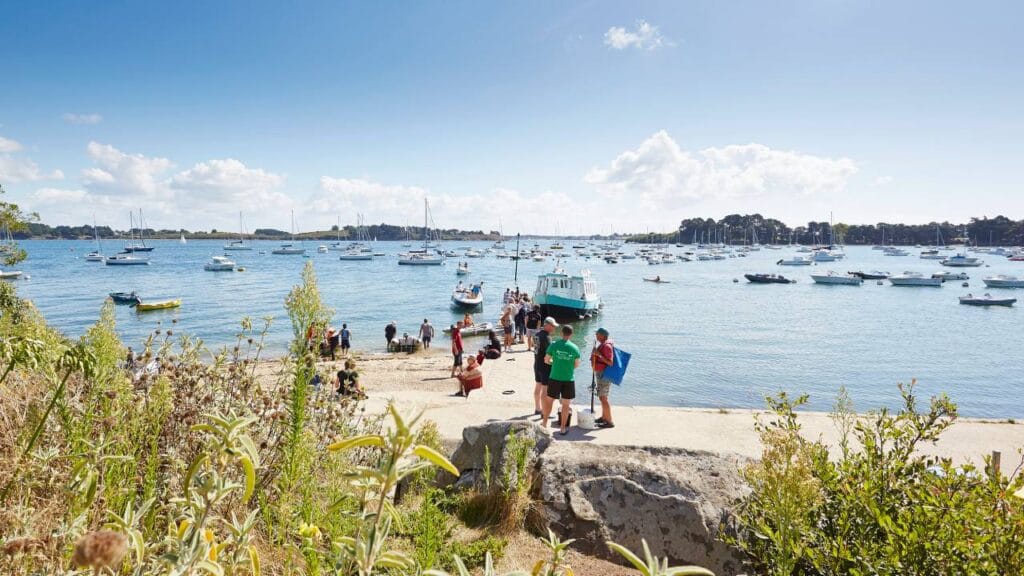 ponton pour bateau et pêche golfe du morbihan