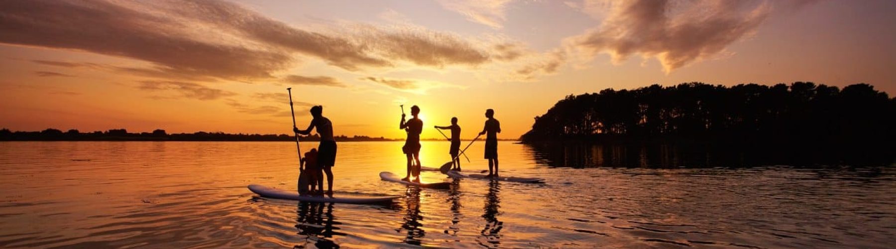 kayak camping golfe du morbihan